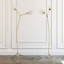 Floor lamp branching bubbles 3D Models 