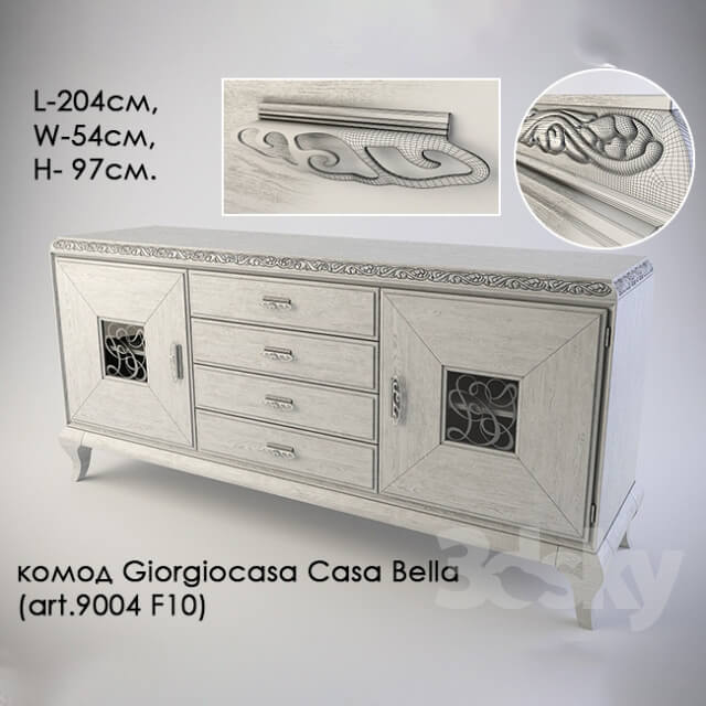 Sideboard Chest of drawer dresser Giorgiocasa Casa Bella art.9004 F10 