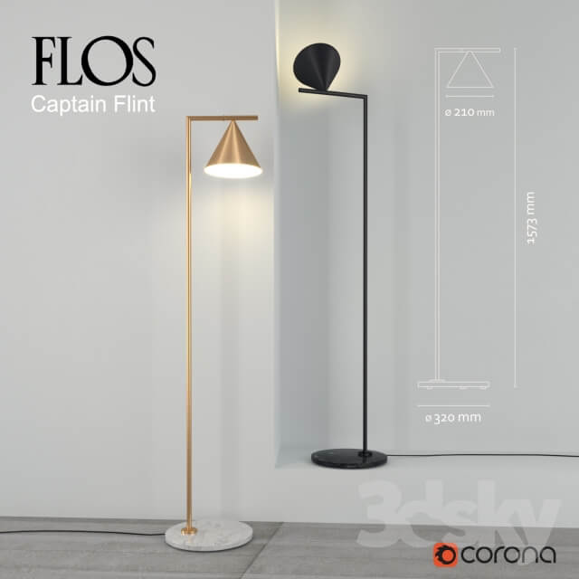 Capitan Flint floor lamp