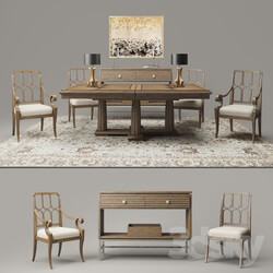 Table Chair Dining table and chairs the firm Stanley Furniture 