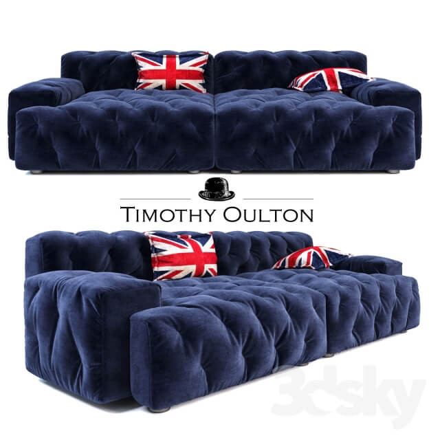 Timothy Oulton Pincushion Sectional Sofa