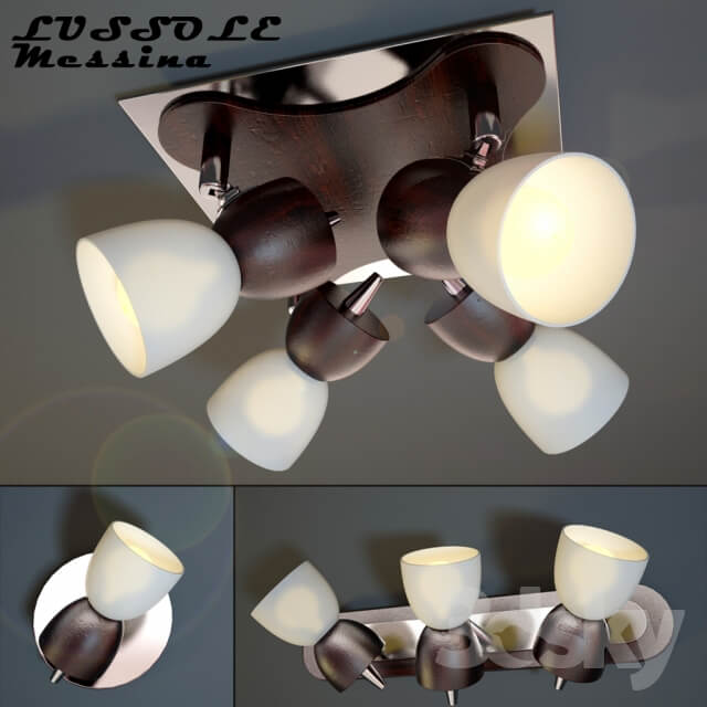 Lussole Messina Ceiling lamp 3D Models