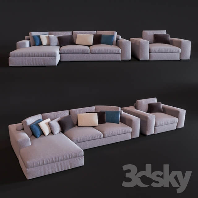 Gordon sofa and armchair by Relax factory