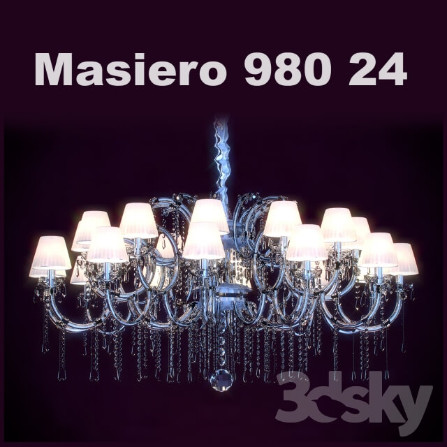 Masiero 980 24 Pendant light 3D Models