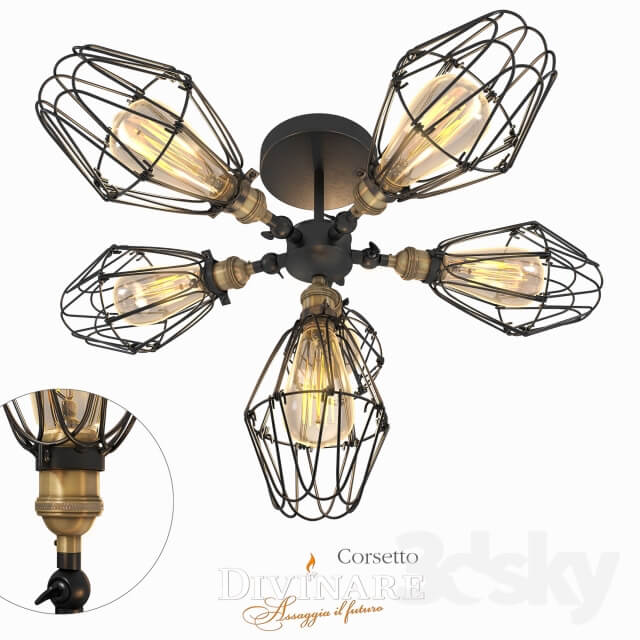 Divinare Corsetto set of fixtures. Pendant light 3D Models