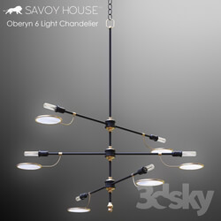 Savoy House Oberyn 6 Light Chandelier 