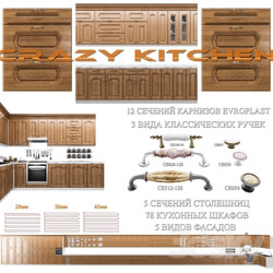 Kitchen A set of classic kitchen fronts Crazy Kitchen V.2 