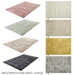 Wollteppich Pure Grau 