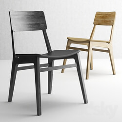 Modern wooden chair 2623 by Ferri Mobili Italy. 