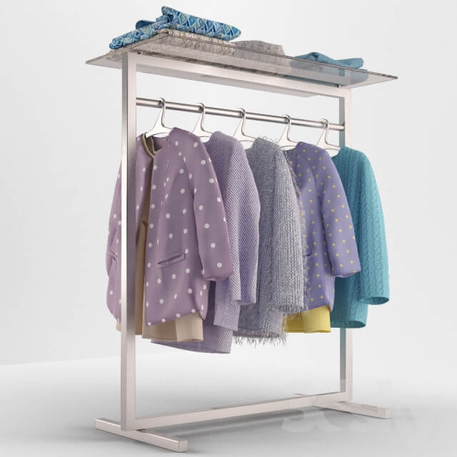 business with clothes rack Clothes 3D Models