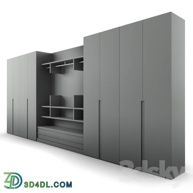 Wardrobe Display cabinets Vertical