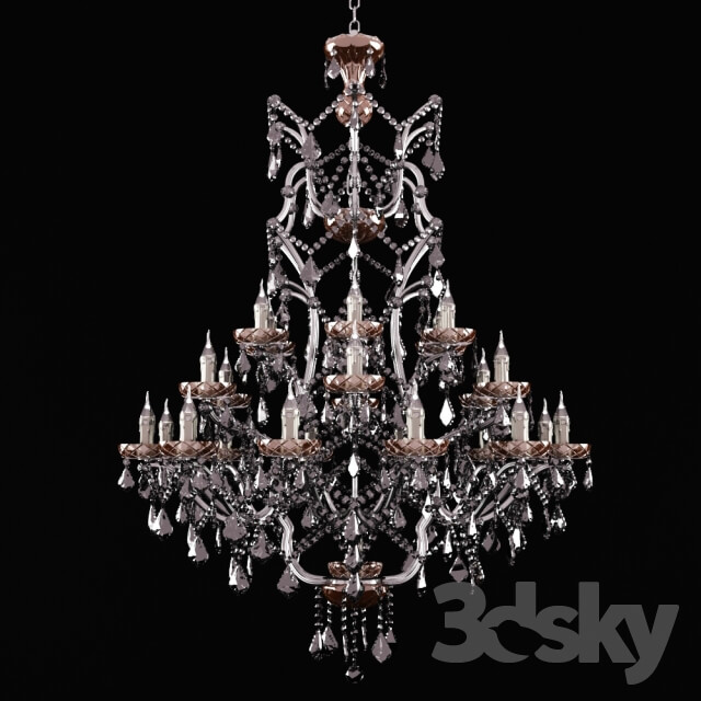 Timothy Oulton Crystal Chandelier Large Pendant light 3D Models