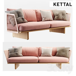 KETTAL Mesh 3 Seater sofá 