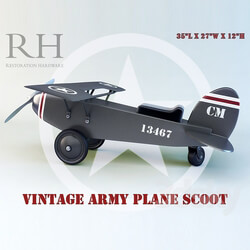 vintage army plane scoot 