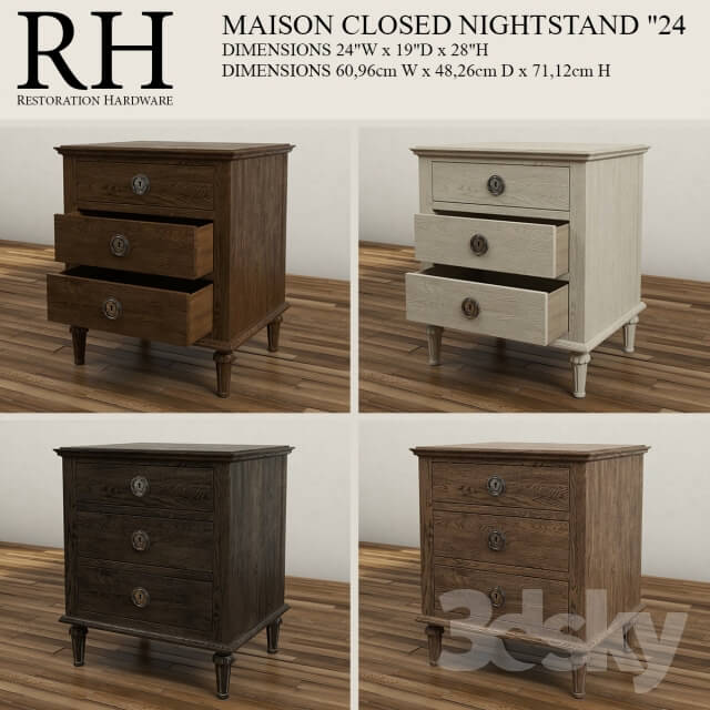 Sideboard Chest of drawer 24 MAISON CLOSED NIGHTSTAND