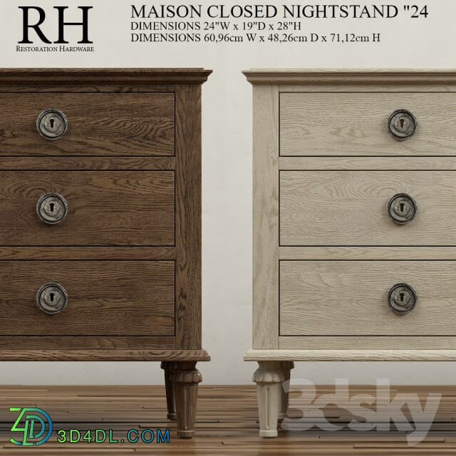 Sideboard Chest of drawer 24 MAISON CLOSED NIGHTSTAND