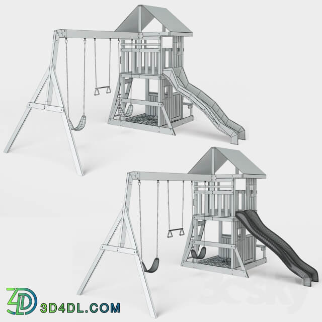 Other architectural elements Oakmont All Cedar Swingset