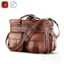 Other decorative objects Everett Large Leather Pilot Briefcase Bag 
