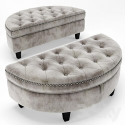 Baldy Tufted Storage Ottoman re casting  