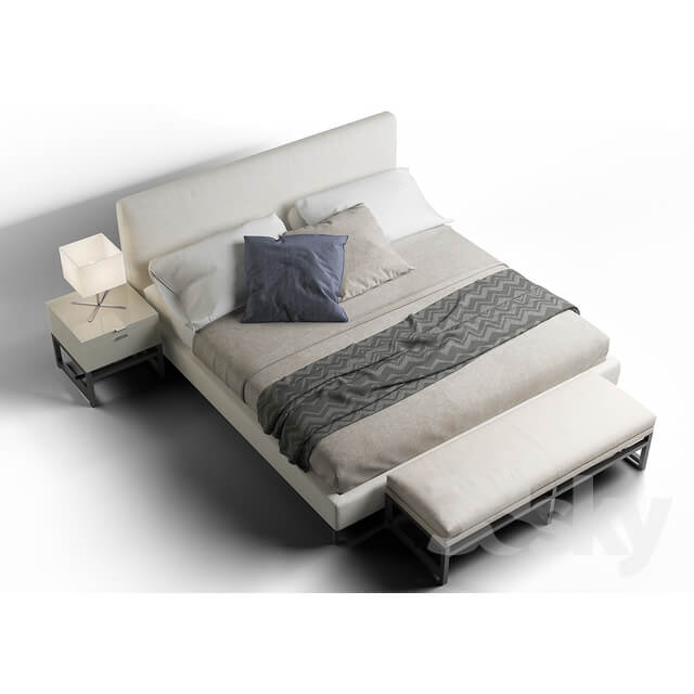 Bed Minotti Andersen Quilt