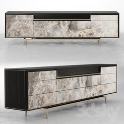 Sideboard Chest of drawer Visionnaire BARNEY Lacquered sideboard 