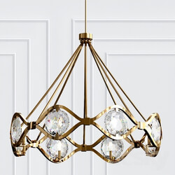 Quincy Chandelier By Crystorama Pendant light 3D Models 