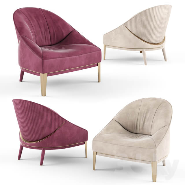Visionnaire RosemaryUpholstered fabric armchair