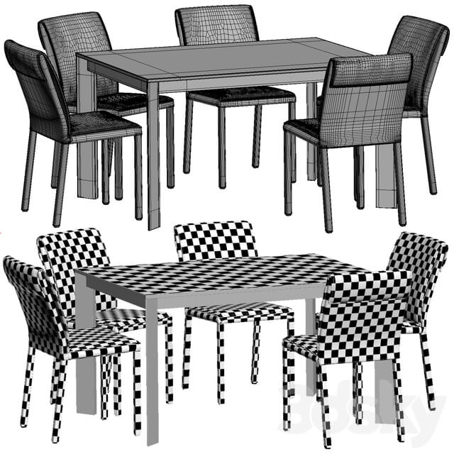 Table Chair Altacom Molly Chair and Teorema Table