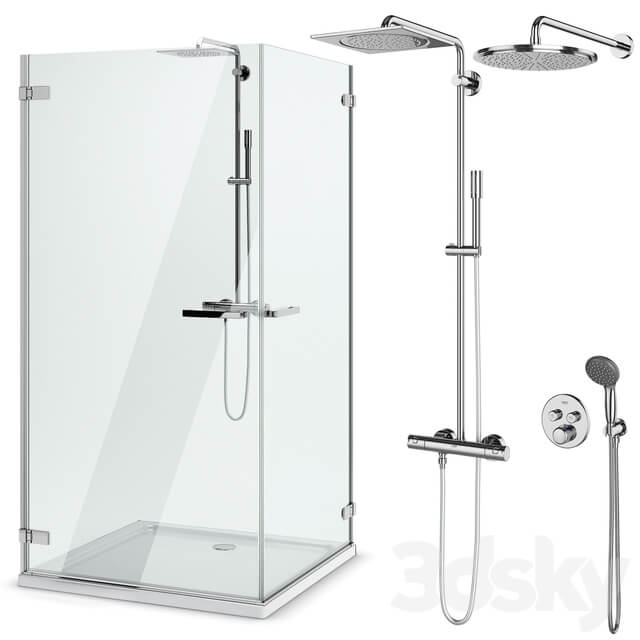 Shower enclosures and doors Radaway Arta set 101