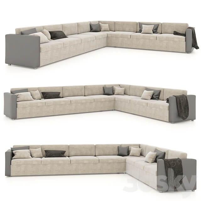 Large L shaped Sofa 8 person