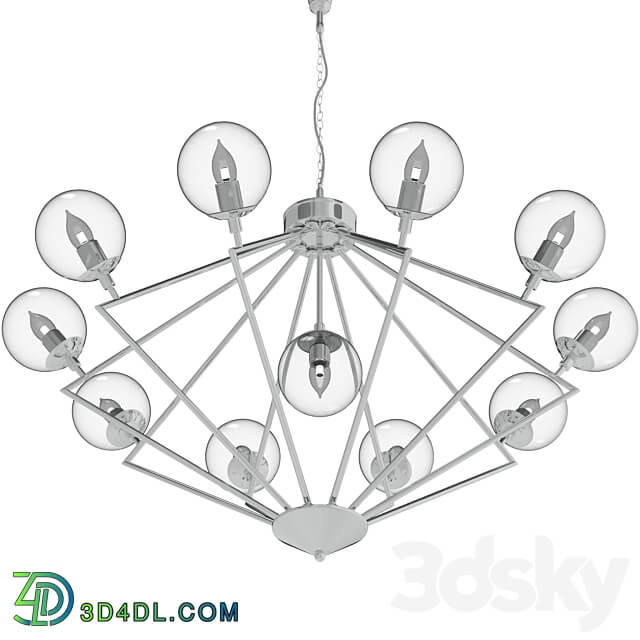 FABRICIO SP11 CHROME TRANSPARENTE Pendant light 3D Models 3DSKY