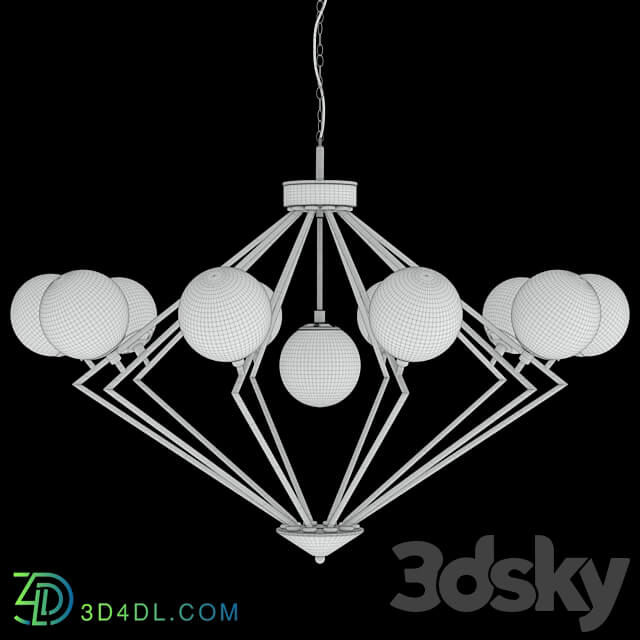 FABRICIO SP11 CHROME TRANSPARENTE Pendant light 3D Models 3DSKY