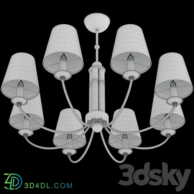 CAMILA SP8 GOLD Pendant light 3D Models 3DSKY