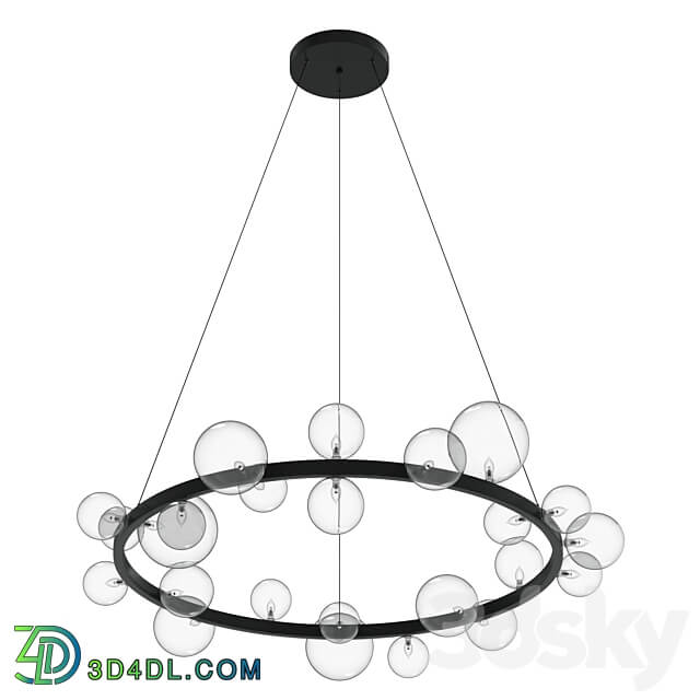 AGATA SP24 BLACK TRANSPARENTE Pendant light 3D Models 3DSKY