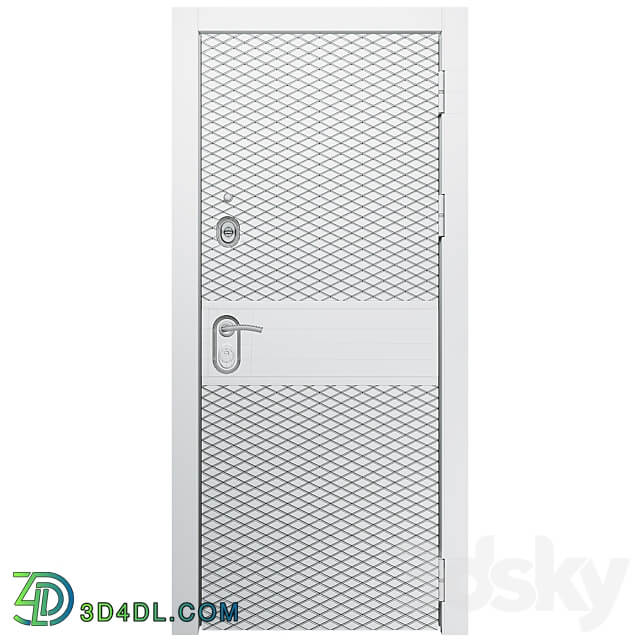 Plaza Door Metal 3D Models 3DSKY