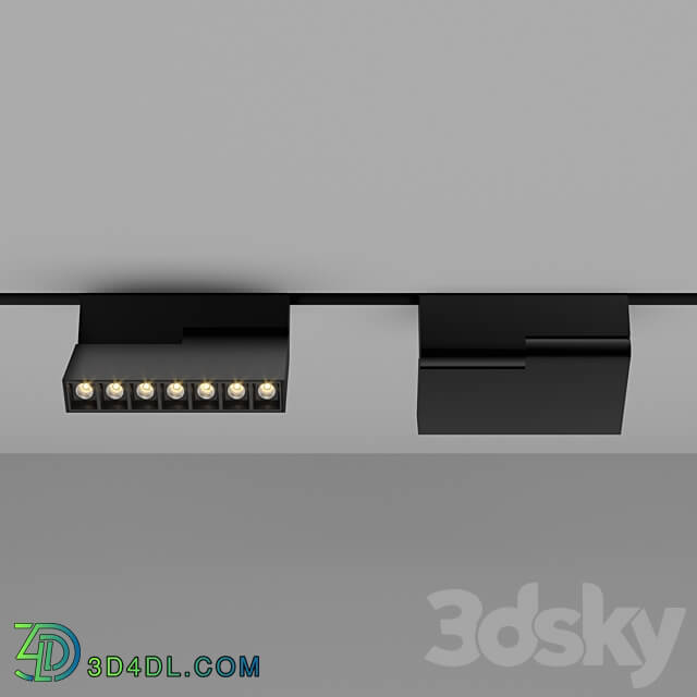 Magnetic luminaire HOKASU OneLine LS z 3D Models 3DSKY