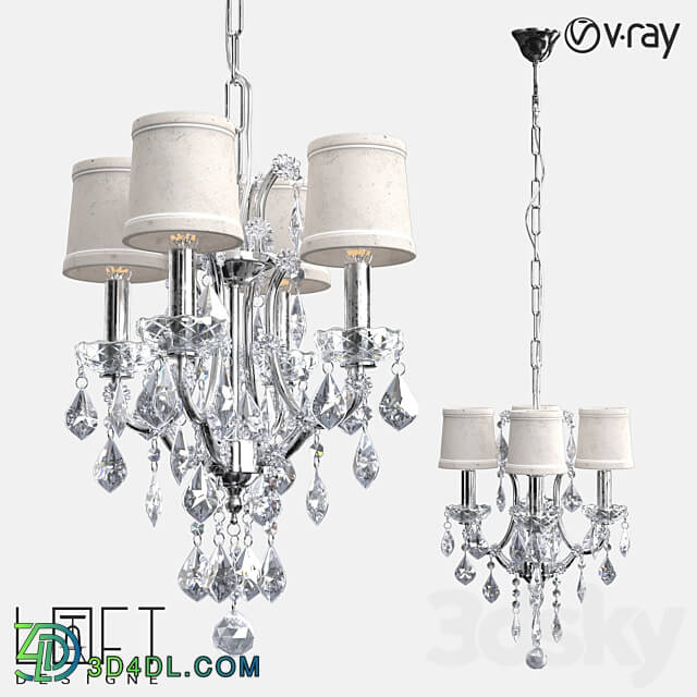 Chandelier LoftDesigne 1155 model Pendant light 3D Models 3DSKY