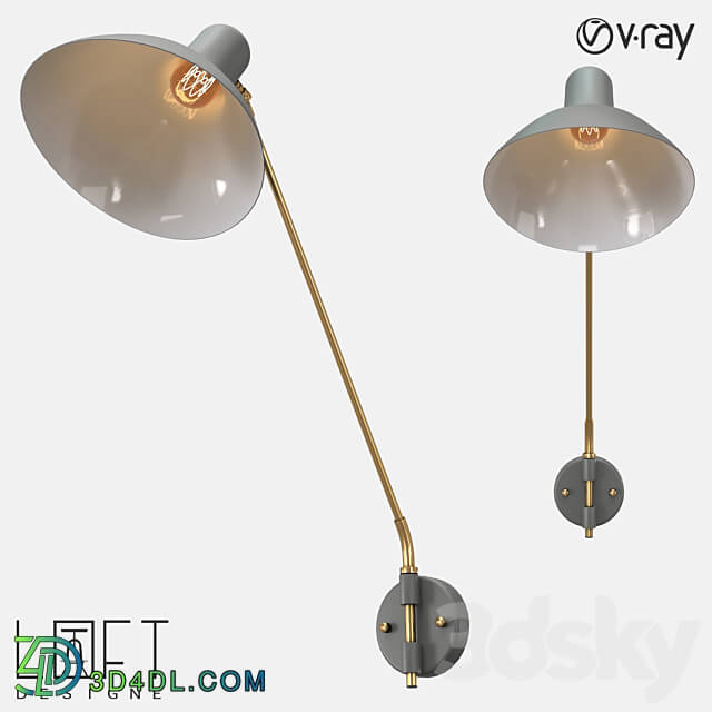 Wall lamp LoftDesigne 5527 model 3D Models 3DSKY