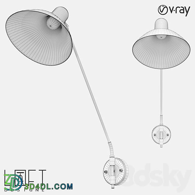 Wall lamp LoftDesigne 5527 model 3D Models 3DSKY