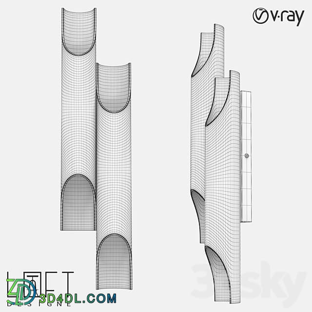 Wall lamp LoftDesigne 8206 model 3D Models 3DSKY