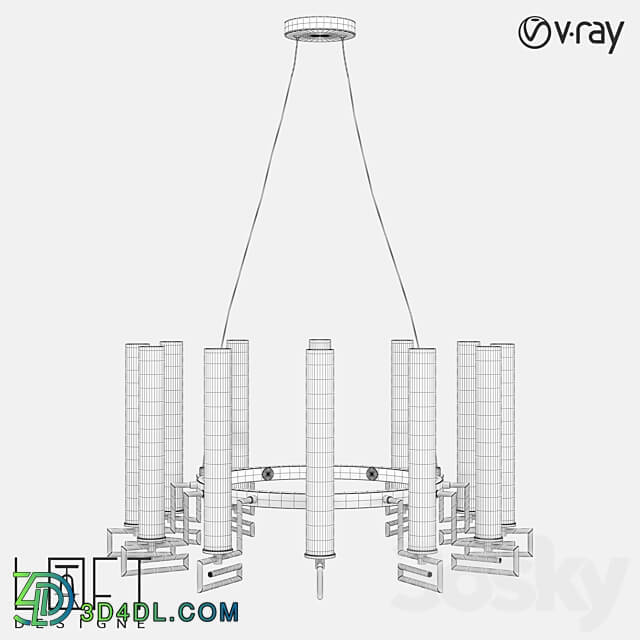 Chandelier LoftDesigne 8705 model Pendant light 3D Models 3DSKY