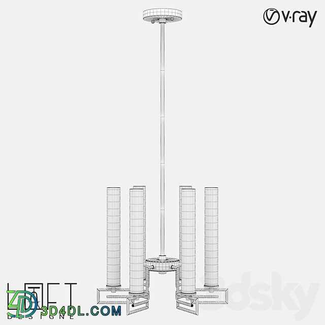 Chandelier LoftDesigne 8706 model Pendant light 3D Models 3DSKY