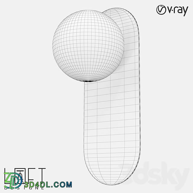 Wall lamp LoftDesigne 9154 model 3D Models 3DSKY