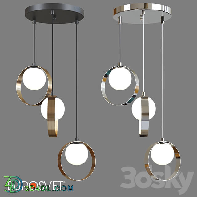 OM Ceiling lamp Eurosvet 50205 3 Dublin Pendant light 3D Models 3DSKY