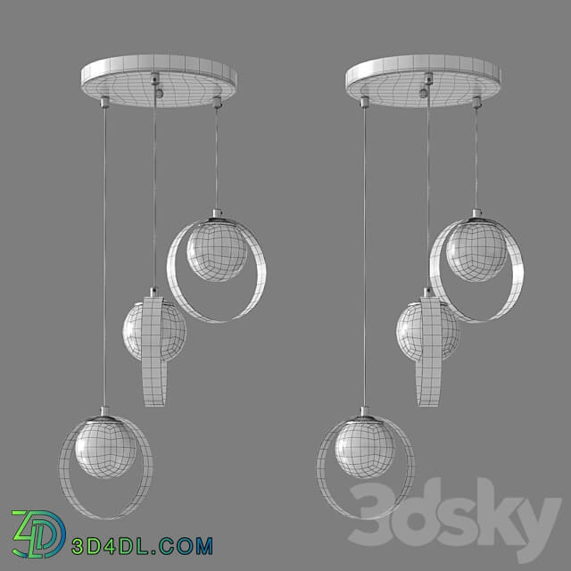 OM Ceiling lamp Eurosvet 50205 3 Dublin Pendant light 3D Models 3DSKY