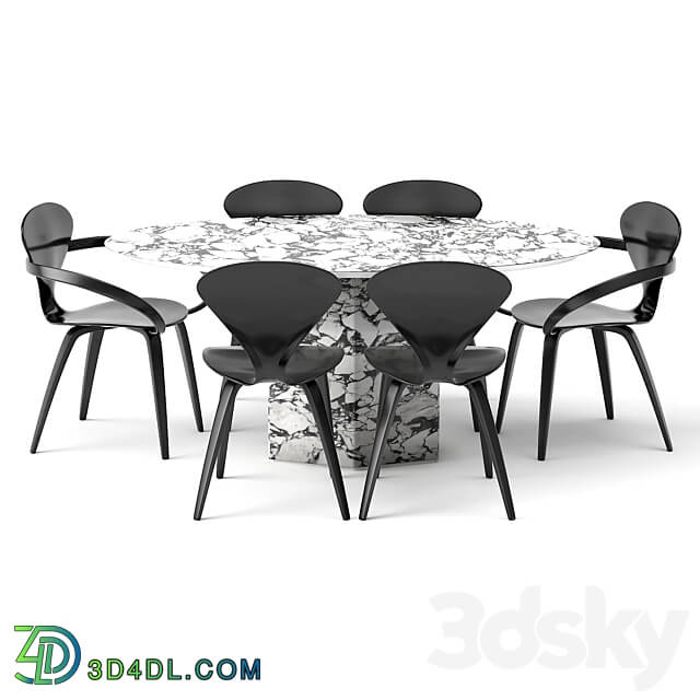 group with oval table apriori ST4 180x100 OM Table Chair 3D Models 3DSKY