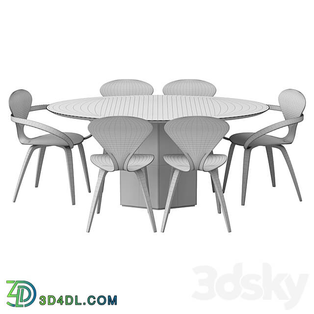 group with oval table apriori ST4 180x100 OM Table Chair 3D Models 3DSKY