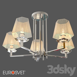 OM Ceiling chandelier with Smart home system Eurosvet 60125 5 Alegria Pendant light 3D Models 