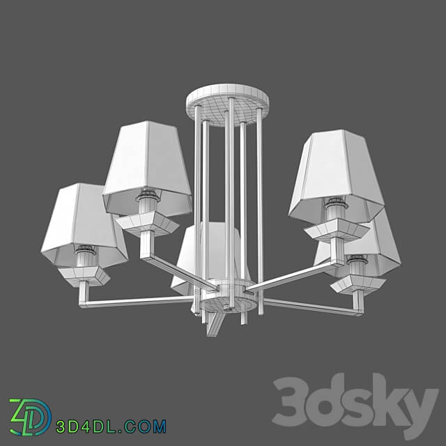 OM Ceiling chandelier with Smart home system Eurosvet 60125 5 Alegria Pendant light 3D Models
