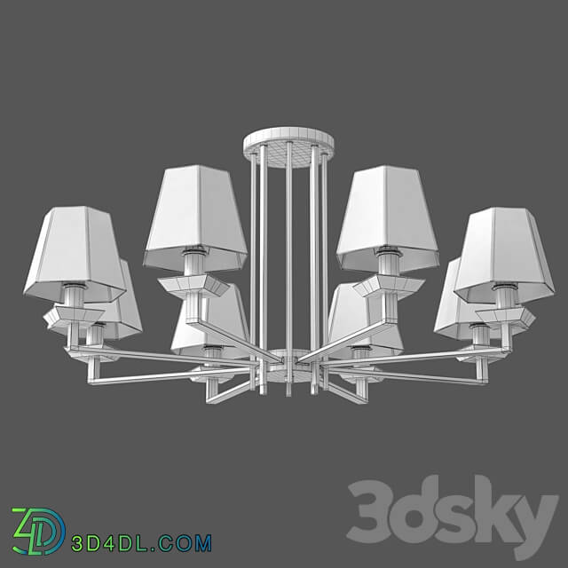 OM Ceiling chandelier with Smart home system Eurosvet 60125 8 Alegria Pendant light 3D Models 3DSKY